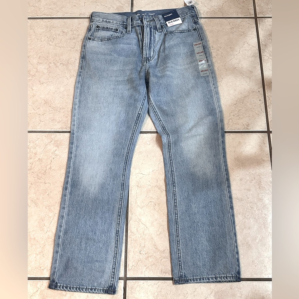 Old Navy Men's Relaxed Light Blue Jeans